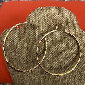 Earrings,with gold bath 14k